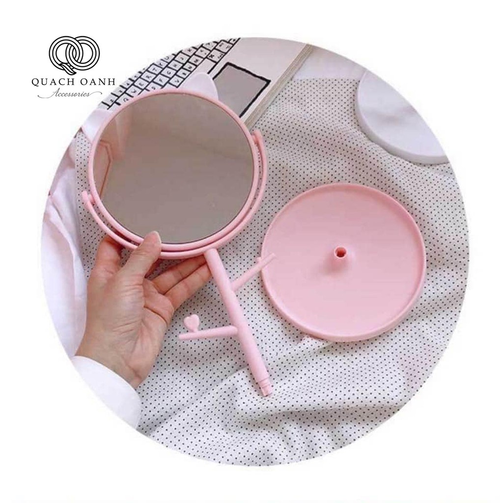 Sỉ 26k-Gương Trang Điểm Để Bàn Cỡ Lớn Có Thể Xoay Độc Đáo Tiện Dụng