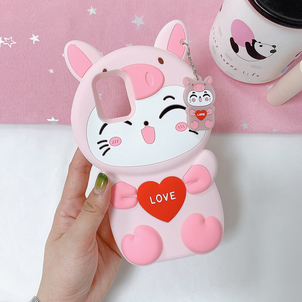 Ốp SAMSUNG J7 pro A7 2018 S8 plus J4 Prime J4 2018 S9 plus Mèo Tình Yêu chống bẩn