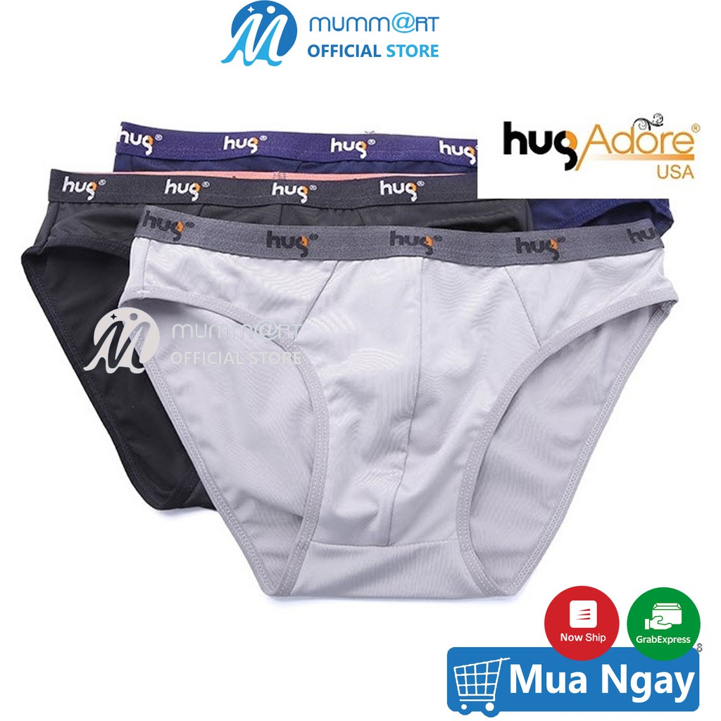 Combo 5 quần lót tam giác nam xuất Mỹ hiệu HugAdore, chất thun lạnh mát, không nhăn | Code: Hug-001 - Mummart