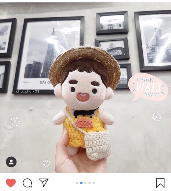 Đầm vịt cho doll 10,15,20cm