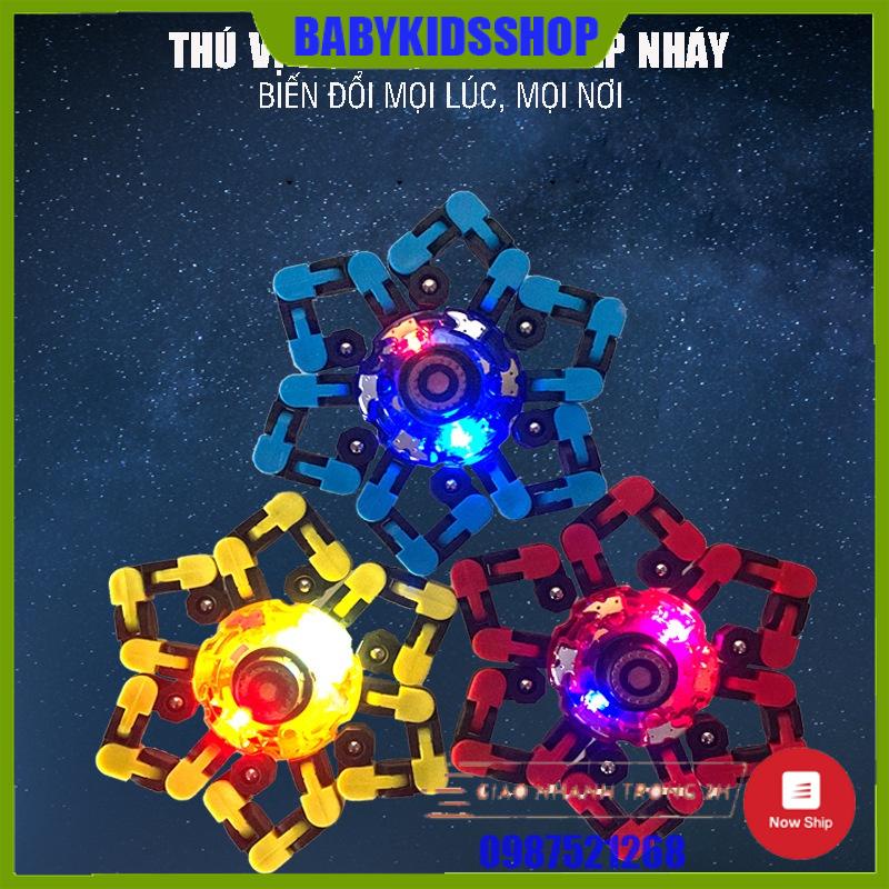 Con Quay Đồ Chơi Robot Fidget Spinner Đầu Ngón Tay Cơ Khí Dạng Chuỗi Biến Hình ,Con Quay Hồi Chuyển Giải Nén Spinner