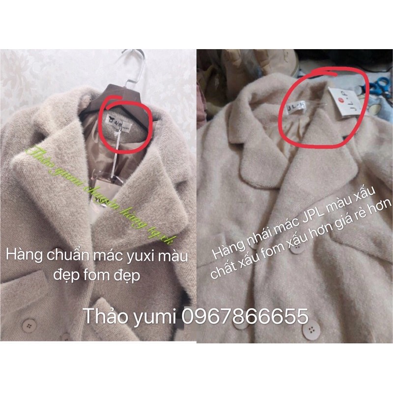 (CÓ SĂN) Áo khoác dạ lông hàng LOẠI 1 chuẩn mác yuxi | BigBuy360 - bigbuy360.vn