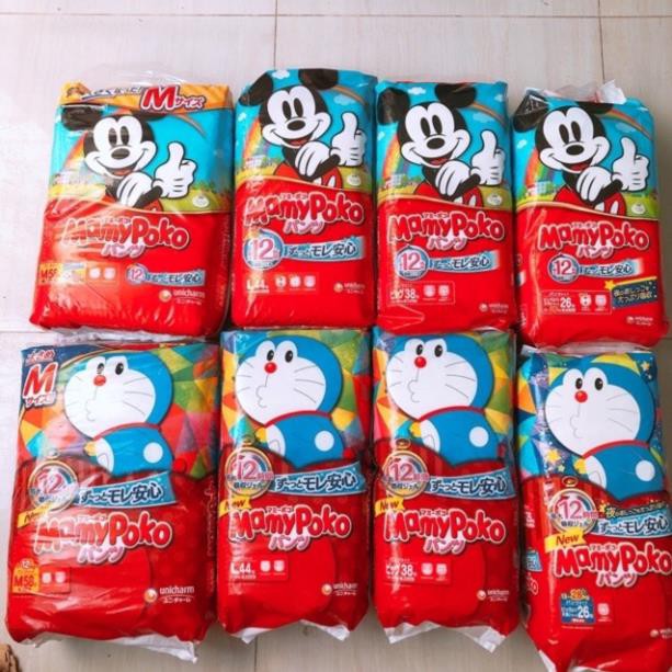 [HCM] BỈM QUẦN MAMYPOKO MICKEY ĐỦ SIZE M58, L44, XL38, XXL37