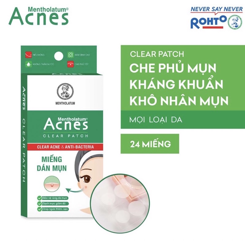 Miếng dán mụn  Acnes Clear Patch