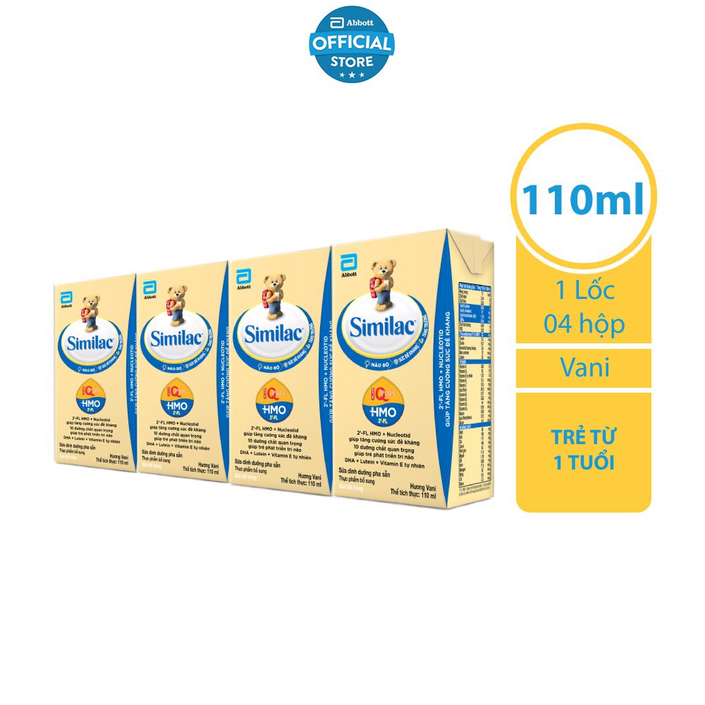 Lốc 4 Hộp Sữa nước Similac Gold Label 110ml/hộp [up]