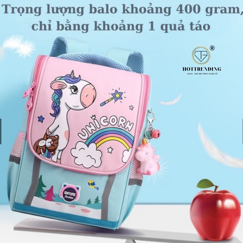 Cặp chống gù, Ba lô học sinh tiểu học cho bé từ lớp 1 đến lớp 5 chất liệu cao cấp