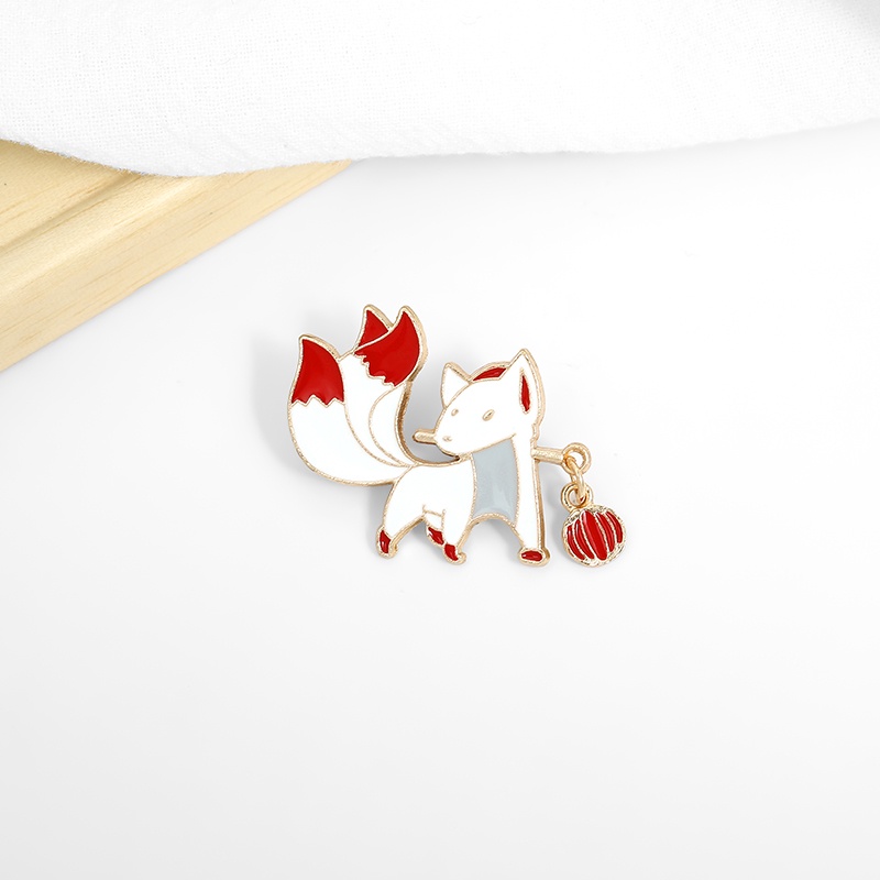 Ghim Cài Áo Hình Chú Cáo Hoạt Hình Dễ Thương