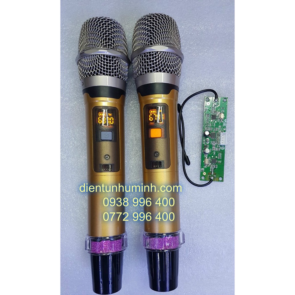 Mic Loa Kéo Không Dây Cao Cấp Chỉnh Được Tần Số