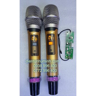 Mic Loa Kéo Không Dây Cao Cấp Chỉnh Được Tần Số