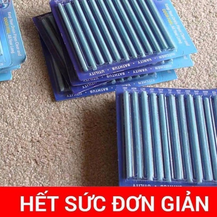 Que thông tắc bồn rửa vỉ 10 cây tiện ích