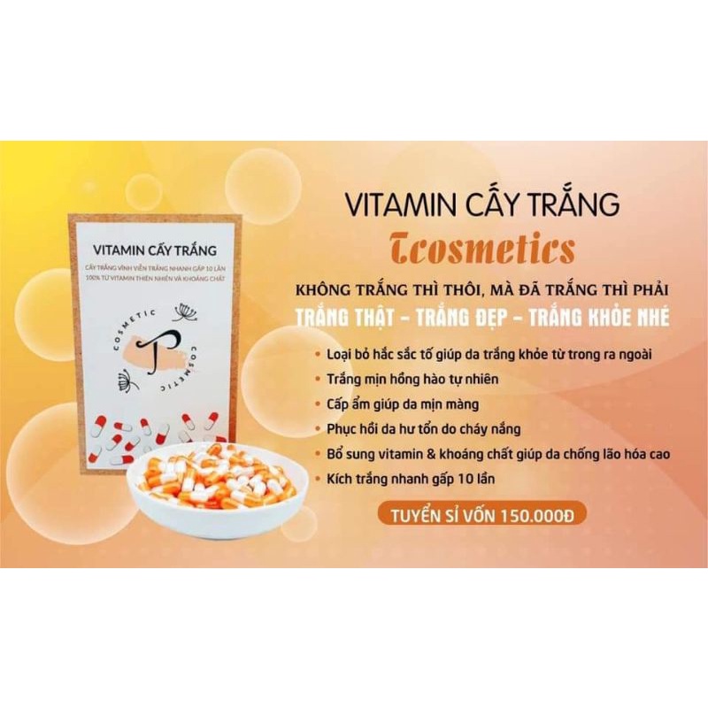 1 VIÊN VITAMIN CẤY TRẮNG- TRẮNG NHANH GẤP 3 4 LẦN | BigBuy360 - bigbuy360.vn