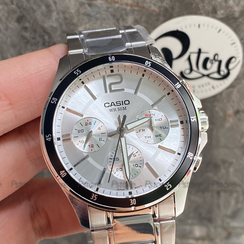 Đồng hồ nam Casio MTP-1374D-7 dây kim loại