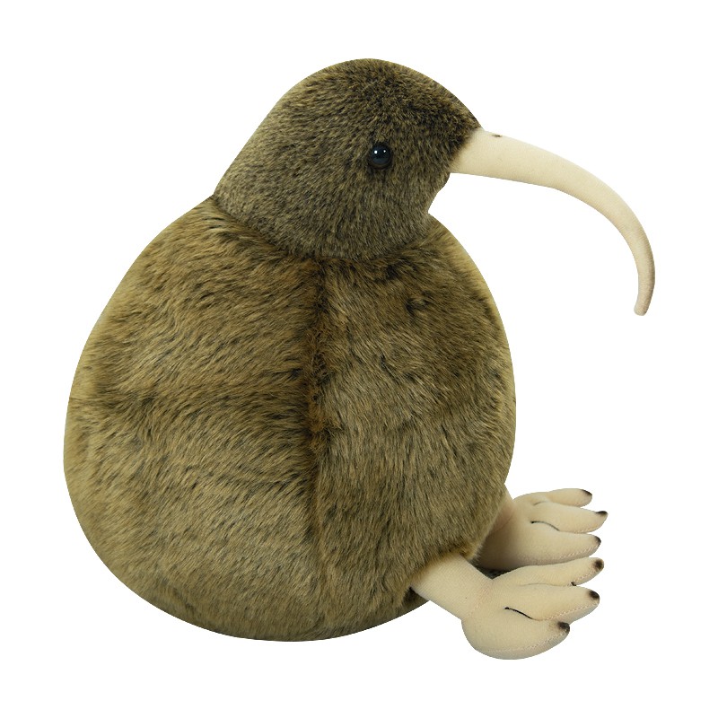 ☏✢﹍Kiwi gối búp bê kiwi chim đồ chơi sang trọng búp bê New Zealand búp bê mô phỏng dễ thương dễ thương dài dễ thương trang trí miệng