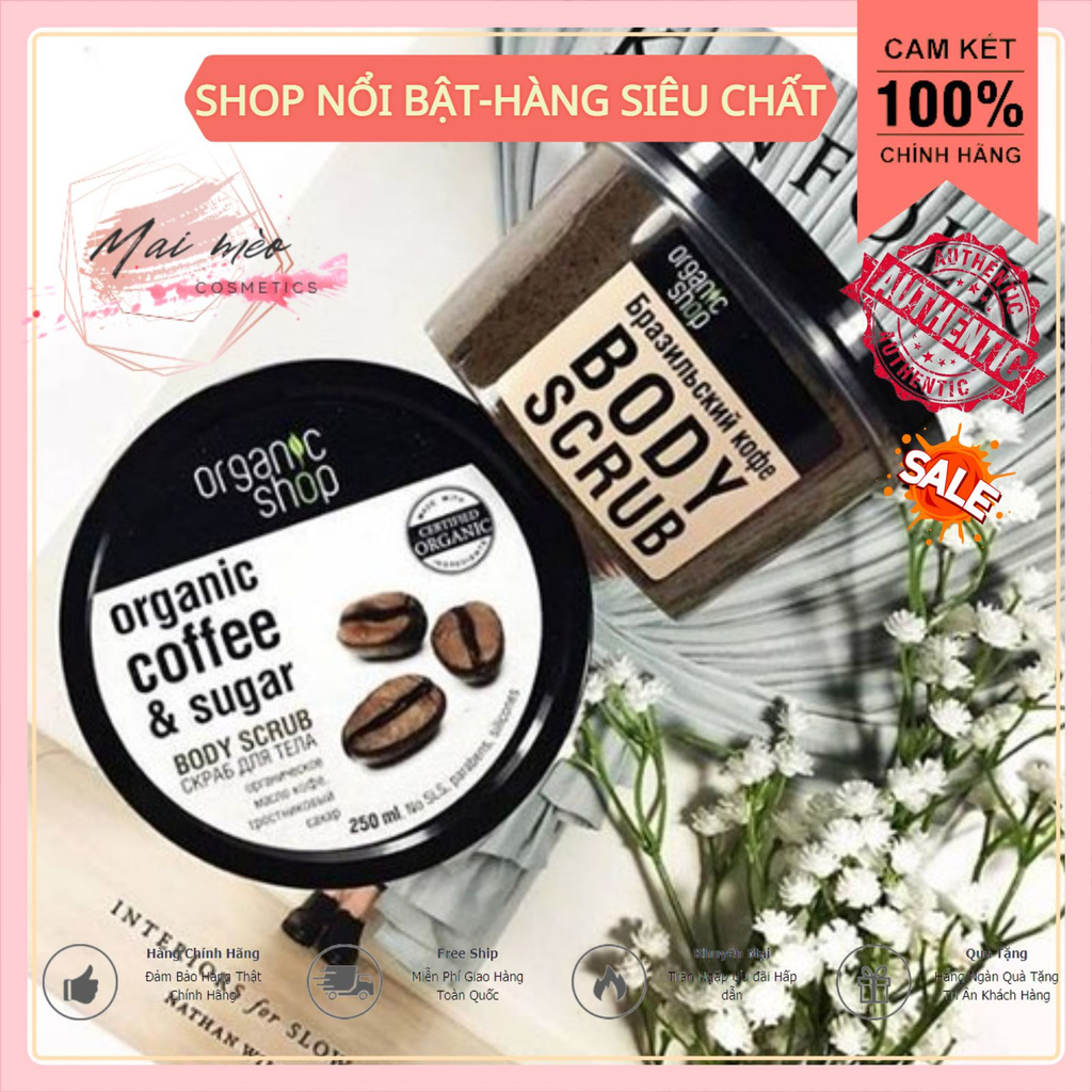 Tẩy Da Chết Toàn Thân Organic Shop Coffee Sugar Body Scrub