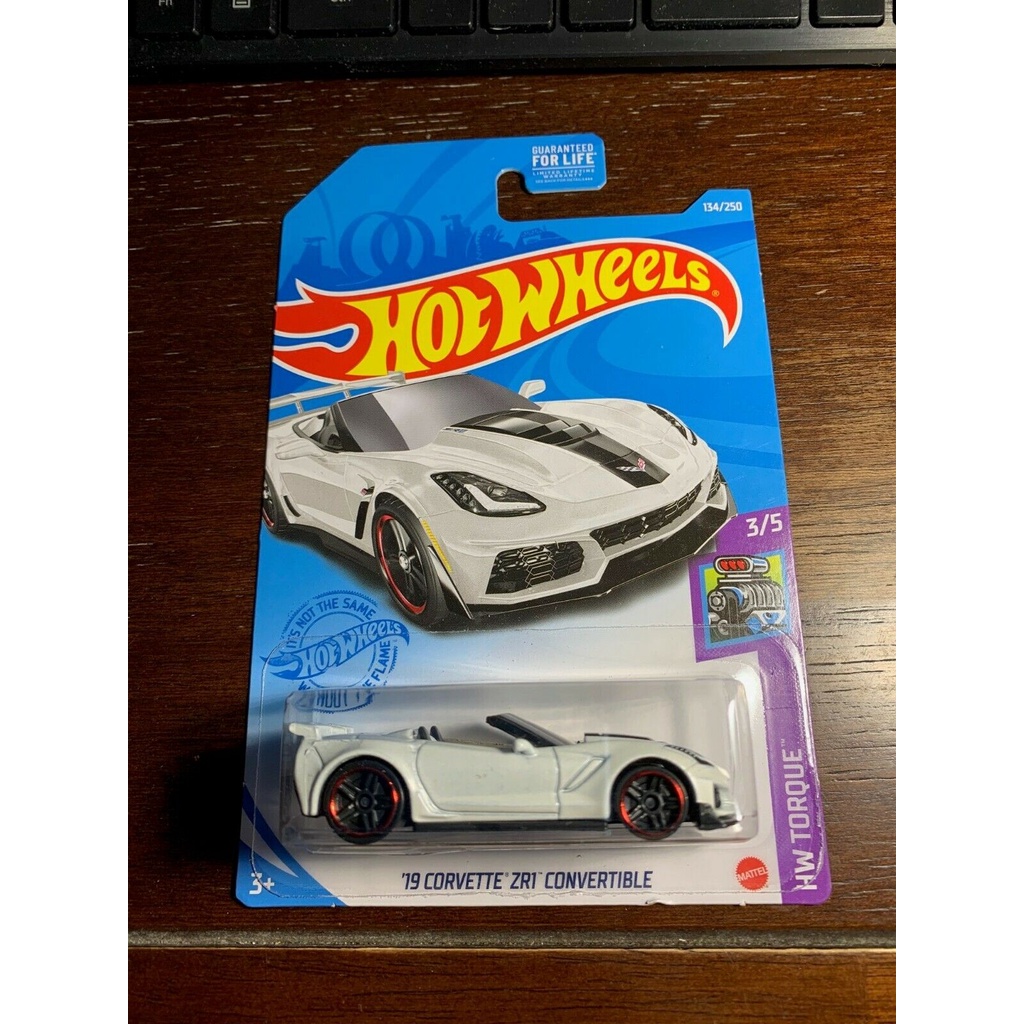 Mô hình siêu xe hot wheels 19 Corvette ZR1 Convertible