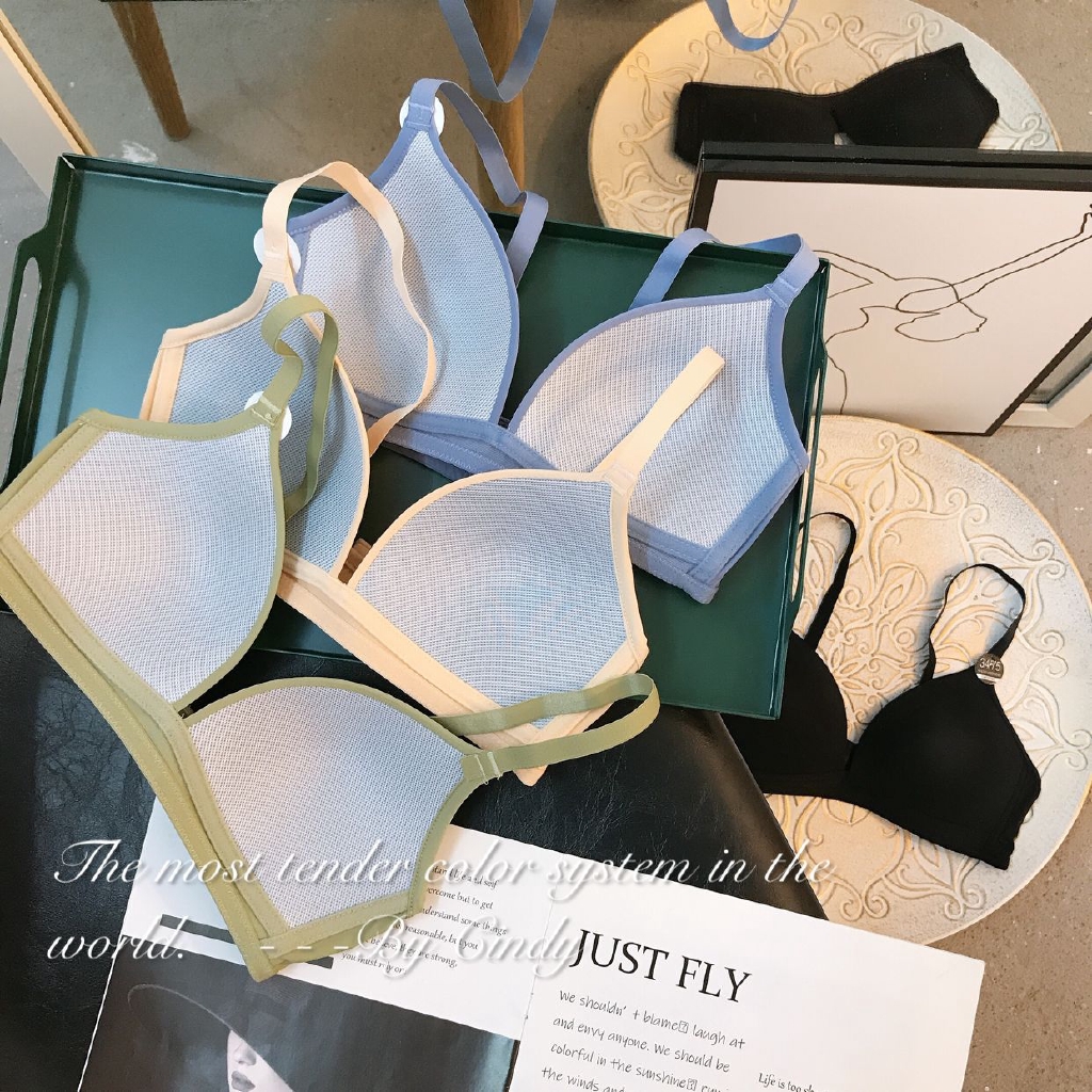 Áo ngực không gọng thép / set áo ngực và quần lót màu trơn quyến rũ | BigBuy360 - bigbuy360.vn