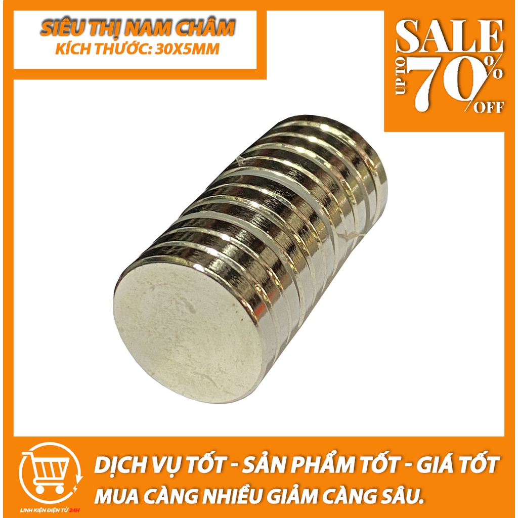 Nam Châm trắng 30x5mm  Siêu khỏe