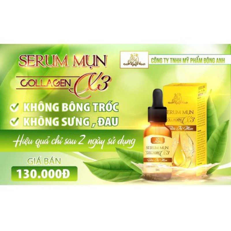 SERUM_TRỊ_MỤN_COLLAGEN_X3 [MỸ_PHẨM ĐÔNG_ANH CHÍNH HÃNG]