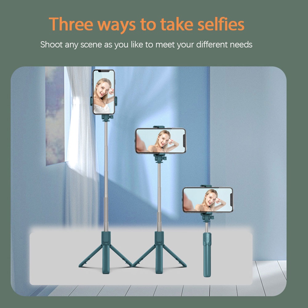 Gậy Tự Sướng bluetooth Không Dây Có Đèn Led Cho huawei iphone