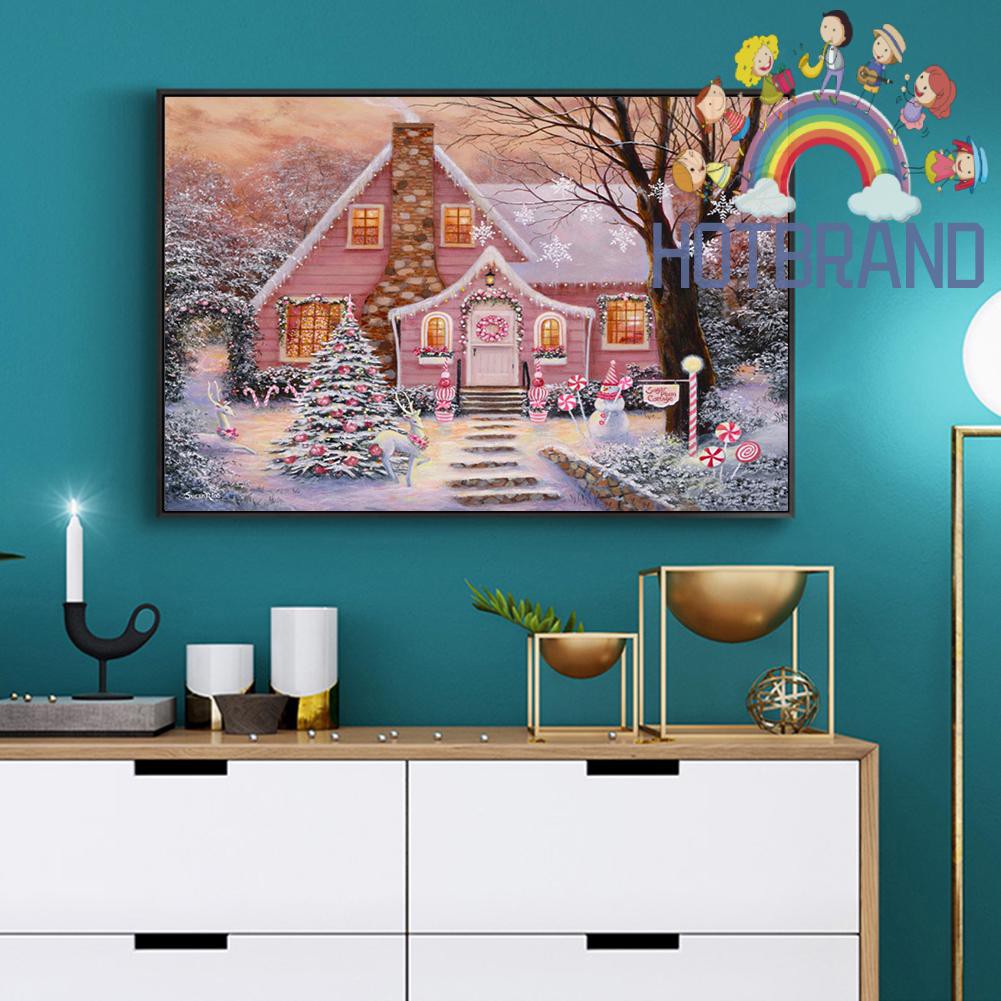 Bộ Tranh Đính Đá Tự Làm Họa Tiết Giáng Sinh Độc Đáo