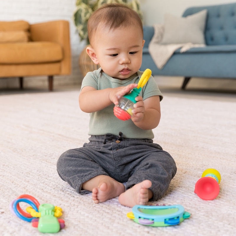 Set đồ chơi , lục lạc kèm gặm nướu an toàn cho bé - Infantino Music Set