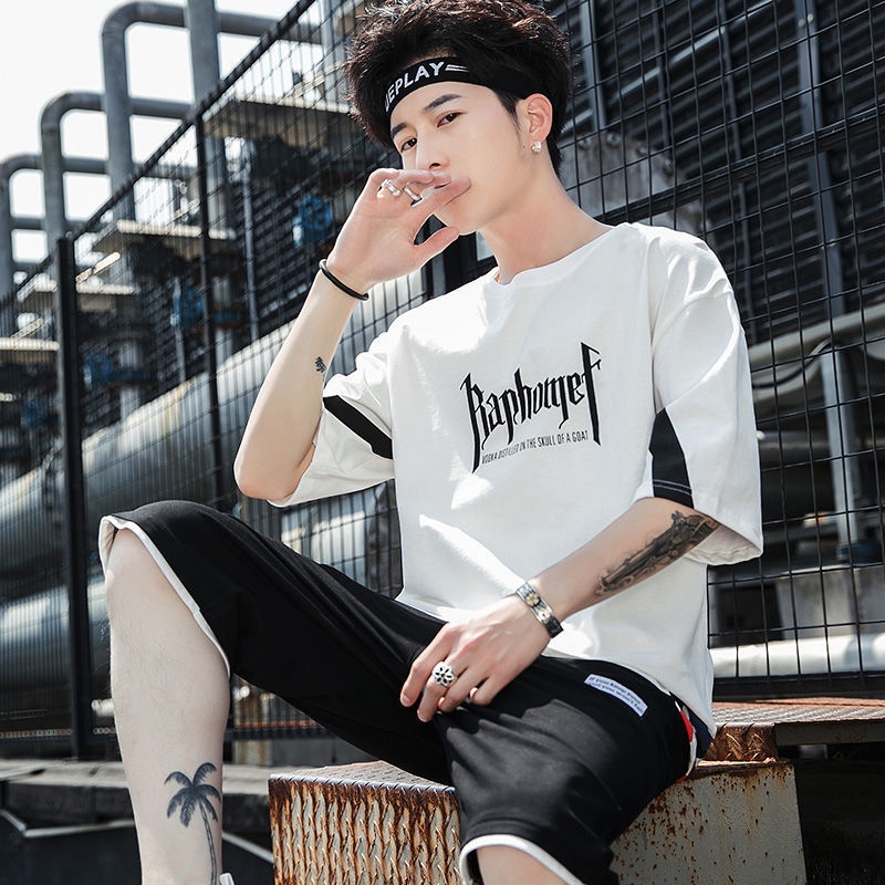 Đồ Bộ Quần Áo Thể Thao Nam Ngắn Tay Mùa Hè Chất Vải Cotton 100% Cao Cấp Hd Shop Thoáng Mát Cho Mùa Hè