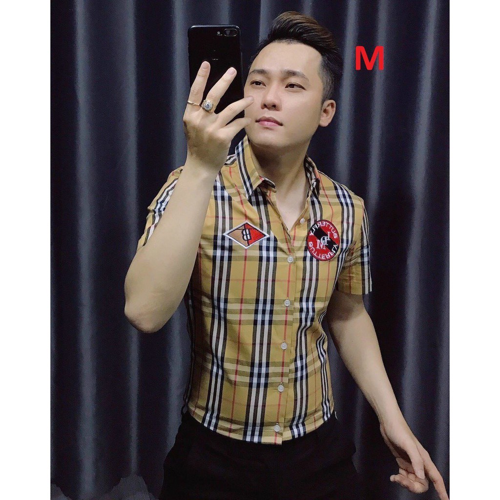 Áo sơ mi nam ngắn tay hàn quốc cao cấp họa tiết giá rẻ mẫu mới nhất AHFASHION