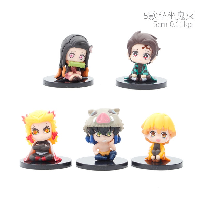 COD Demon Slayer Set 5 Mô Hình Nhân Vật Phim One Piece Dễ Thương