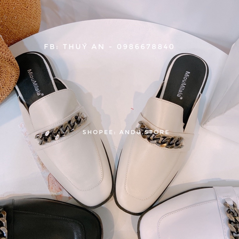 Sục da dây xích cao cấp ANDUSTORE form đẹp sẵn đen