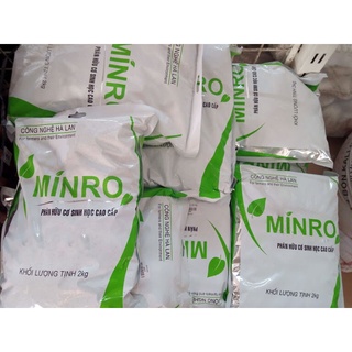 Minro 2kg Phân hữu cơ sinh học cao cấp Công nghệ Hà Lan