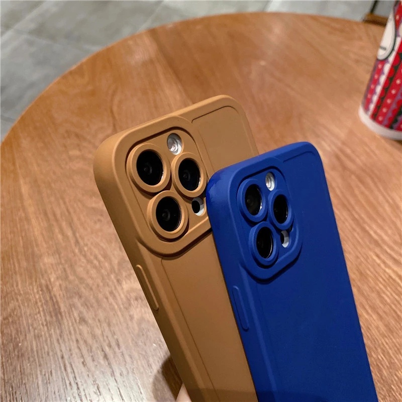 Ốp Điện Thoại Silicon Dẻo Màu Trơn Hình Vuông Bảo Vệ Camera Cho For Samsung Galaxy A71 A51 A31 A22 5G A12 A11