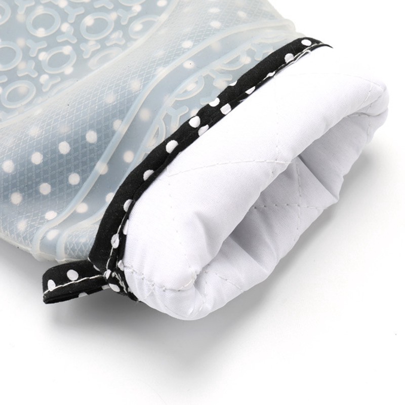 Găng Tay Chống Nóng Walfos Bằng Silicon Và Cotton Dày Dặn Dùng Cho Lò Vi Sóng