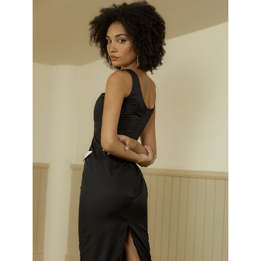 Đầm Dài Nữ Sleeveless Square Neckline , Chất Cotton tai , WDD000029_SOMEHOW
