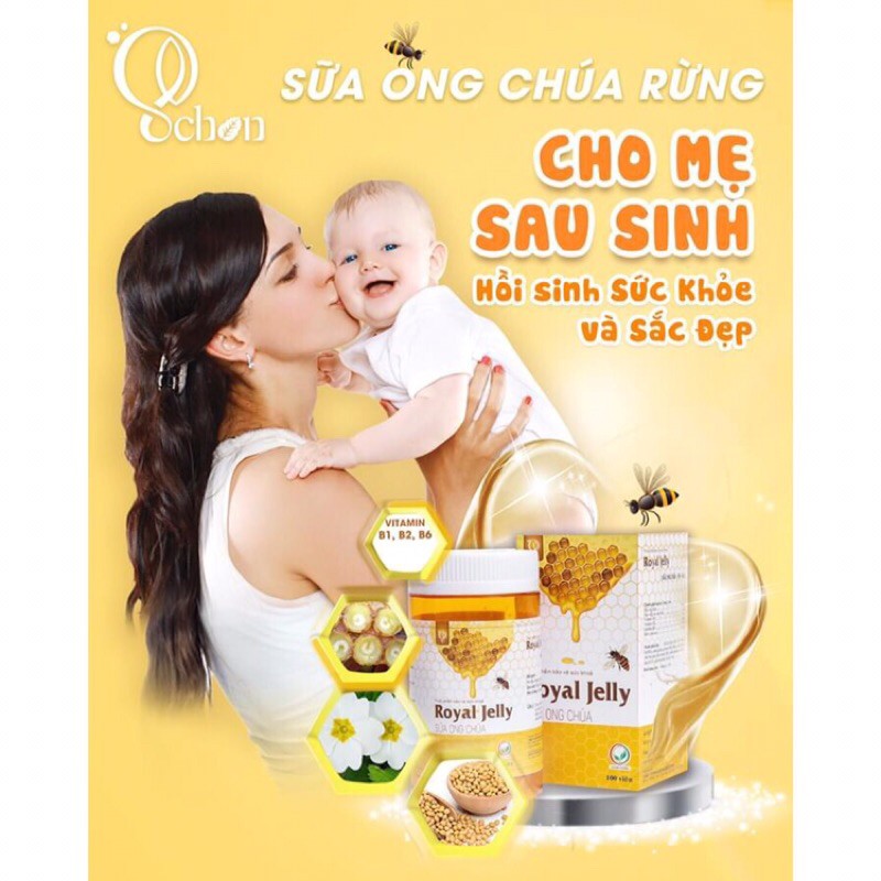 (Chính Hãng Hộp 100 viên) Sữa Ong Chúa Schon Royal Jelly Bảo Vệ Sức Khoẻ & Dưỡng Nhan Cho Phái Đẹp