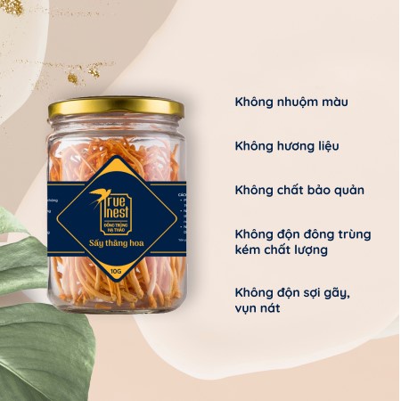 Nấm Đông Trùng Hạ Thảo hộp 10g Cao Cấp Sấy Khô Chống Lão Hóa Đẹp Da Tăng Miễn Dịch