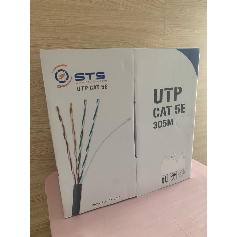 Cáp mạng STS CAT5E BÁN THEO MÉT 10M-15M-20M-25M-30M-35M-40M-45M-50 MÉT BẤM SẴN 2 ĐẦU