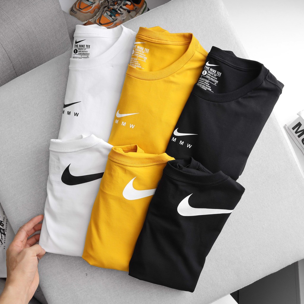 Áo thun ngắn tay The Nike Tee logo T-shirt SlimFit MMW 3 màu NIKE LOGO NGỰC