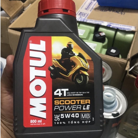 [Kèm nhớt LAP] Motul Scooter power le 5W40 800ml nhớt tay ga kèm nhớt lap nanol usa