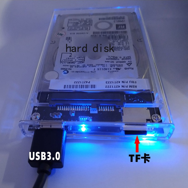 Hộp Đựng Ổ Cứng Ngoài 2.5 Inch Trong Suốt Cổng Usb 3.0 2.5-inch | BigBuy360 - bigbuy360.vn
