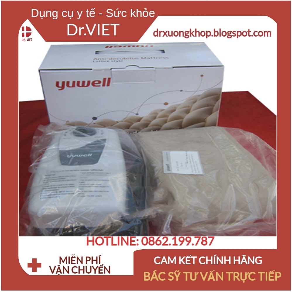 Đệm chống loét Yuwell Lattice-Cấu tạo nhiều múi, giúp giảm tối đa lực tiếp xúc lên bề mặt da, tạo cảm giác êm thoáng