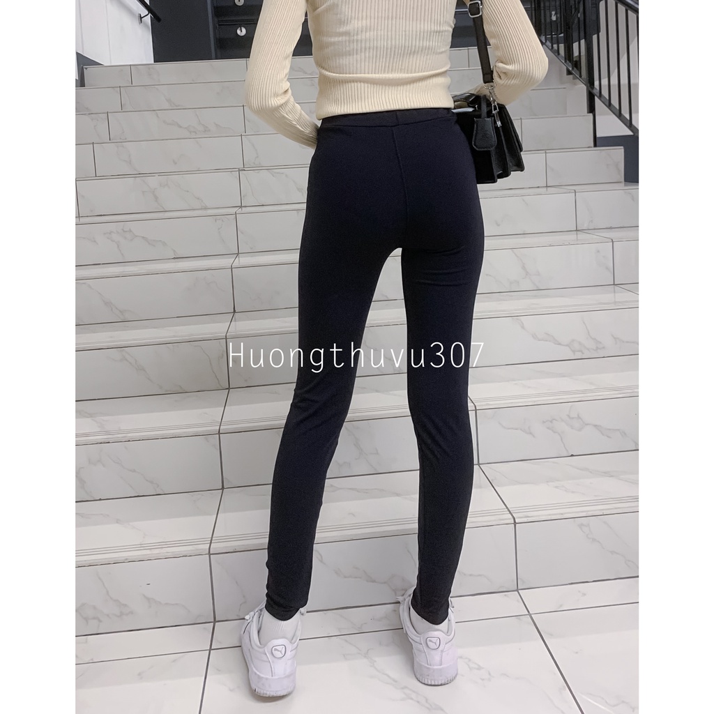 Quần Legging Lót Lông Giữ Nhiệt Xuất Hàn Cao Cấp Kèm Ảnh Clip Thật