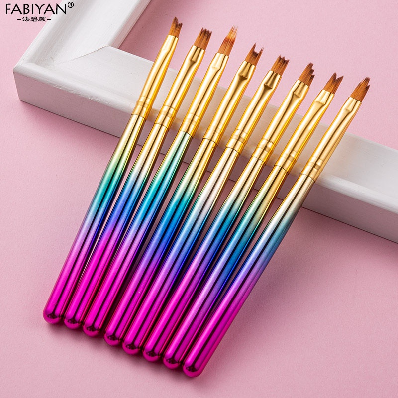 Set 8 Cọ vẽ FABIYAN trang trí móng tay nghệ thuật