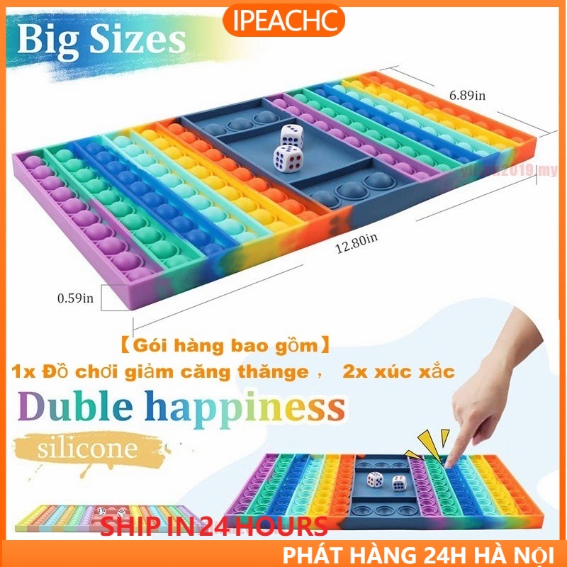 Pop It Bàn cờ Cao Cấp 2021 Đồ chơi giải trí thông minh, giảm căng thẳng hiệu quả cho người lớn và trẻ em