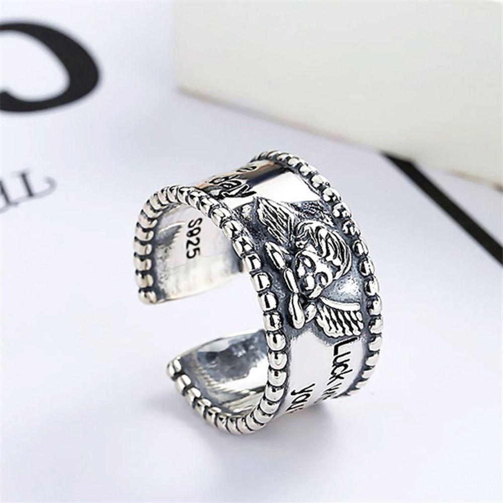 Nhẫn May Mắn Phong Cách Hàn Quốc Đơn Giản Dành Cho Nam