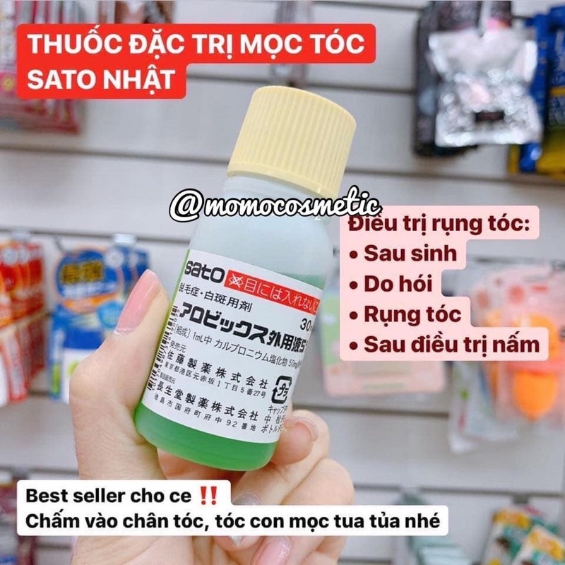 Tinh chất hỗ trợ mọc tóc Sato Nhật