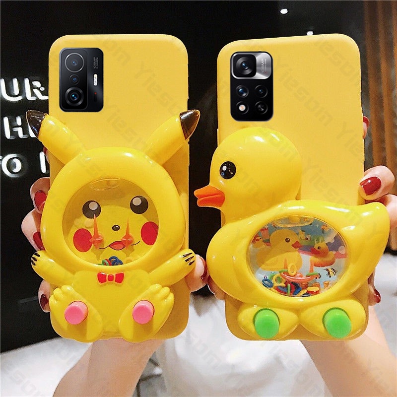 Ốp Điện Thoại Hình Chú Vịt 3D Dễ Thương Cho Xiaomi Mi 12 11 Lite 10 11T 10T Pro Poco M4 M3 X3 GT NFC F3