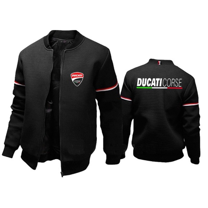 Áo khoác bóng chày tay dài có khóa kéo thời trang cho nam Ducati 2022