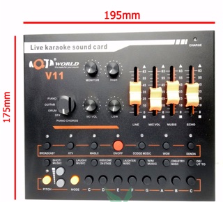 Sound card thu âm aqta v11 đa năng hát karaoke và livestream