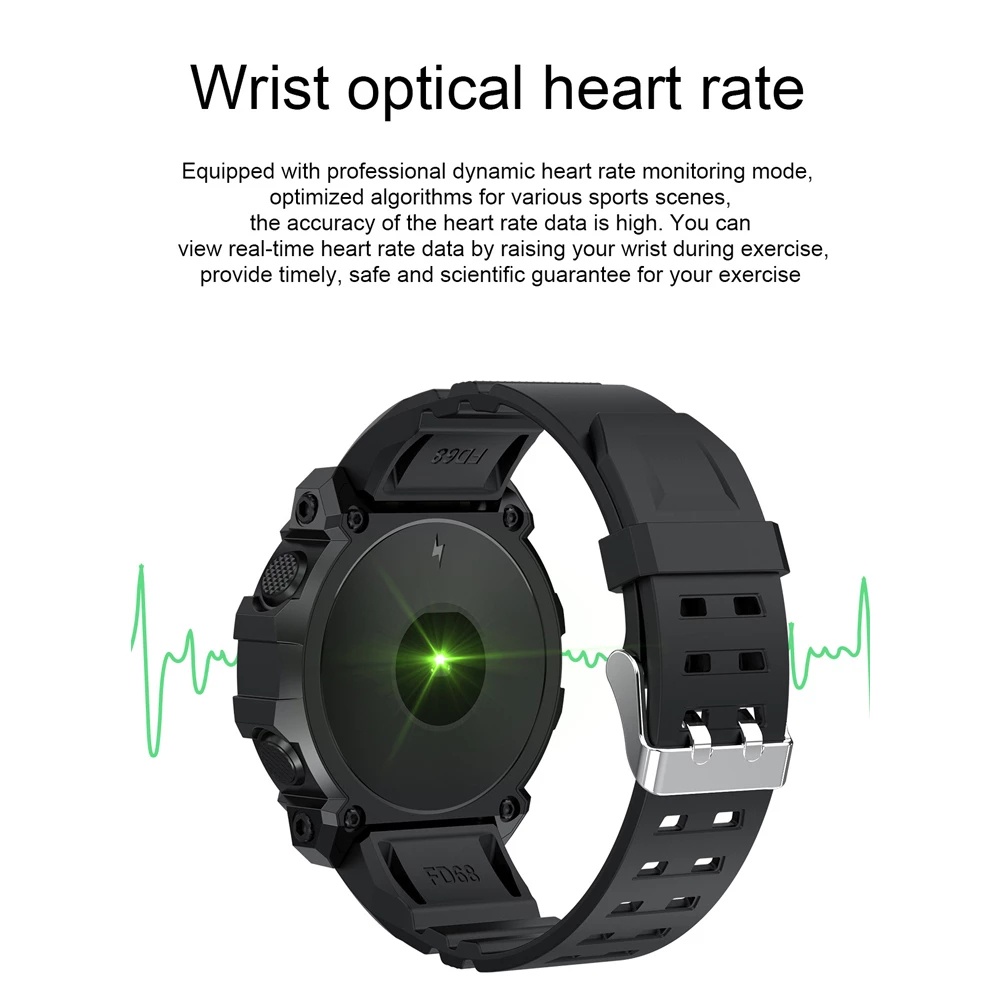 Đồng Hồ Thông Minh Đa Chức Năng Theo Dõi Sức Khoẻ Kiểu Dáng Thể Thao Cho Điện Thoại iOS Android