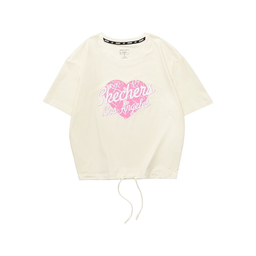 Skechers Nữ Áo Thun Tay Ngắn - L321W089-01EP